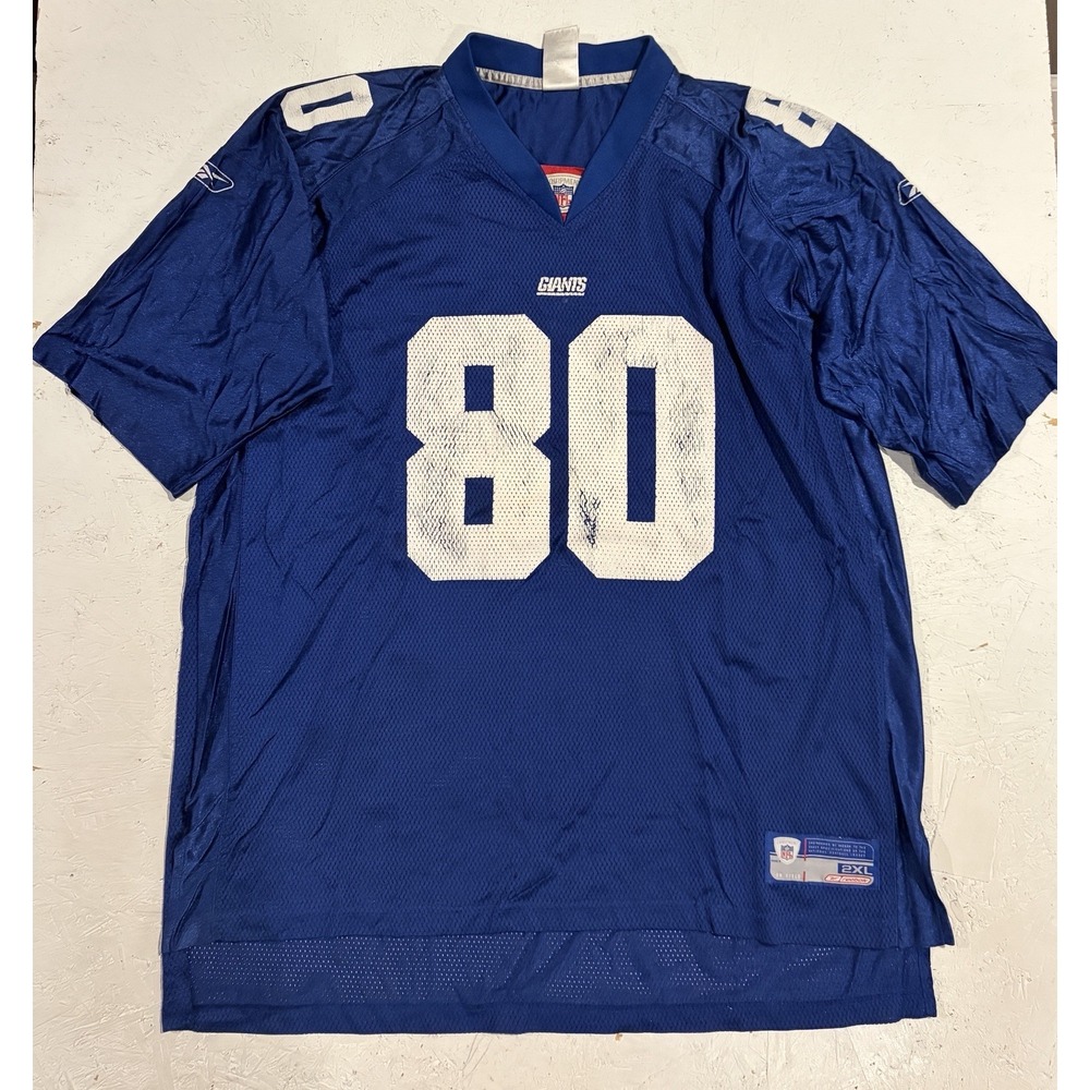 Jeremy Shockey New York Giants Jersey Mens 2XL Reebok NFL Football‎ #80 NY